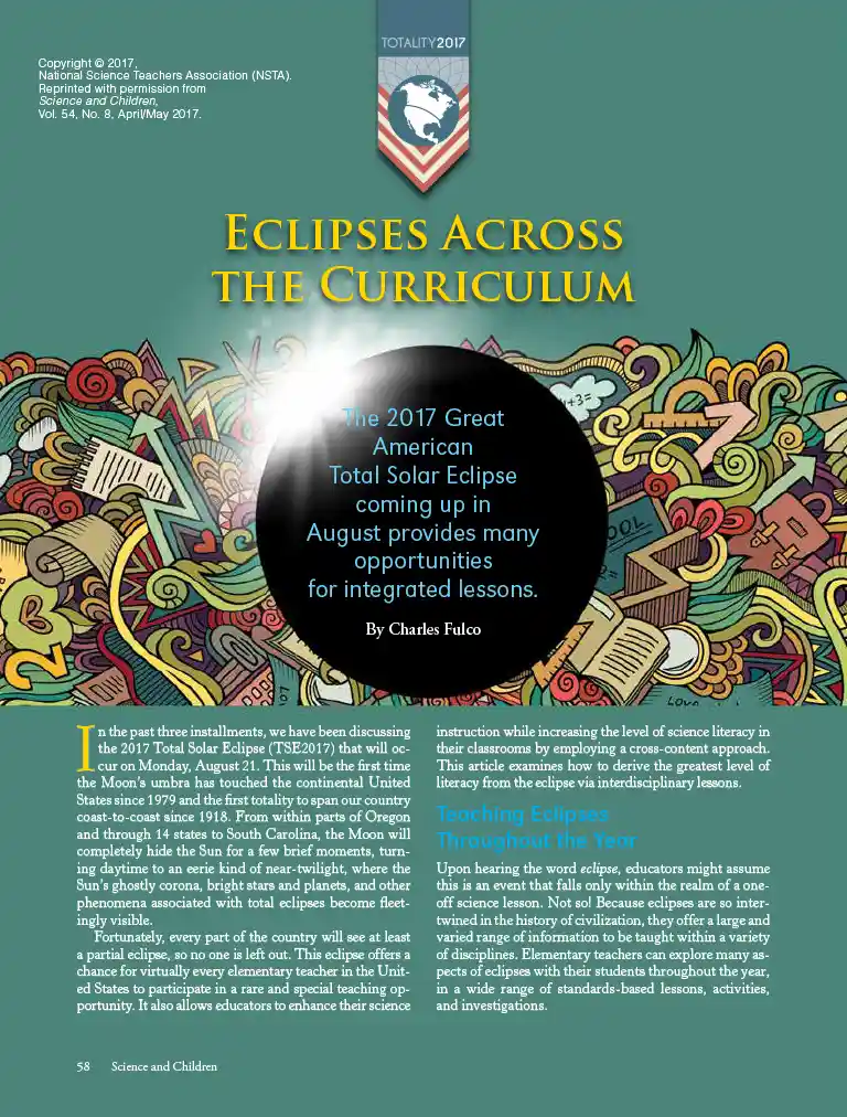 Eclipses across the Curriculum - poster